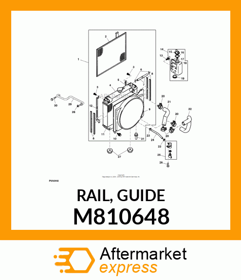 RAIL, GUIDE M810648