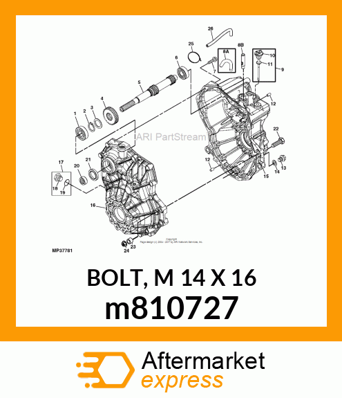 BOLT, M 14 X 16 m810727