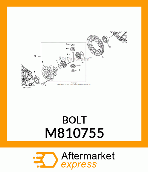 BOLT, BOLT 10X20 M810755