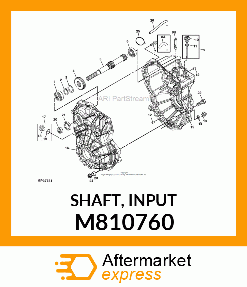 SHAFT, INPUT M810760