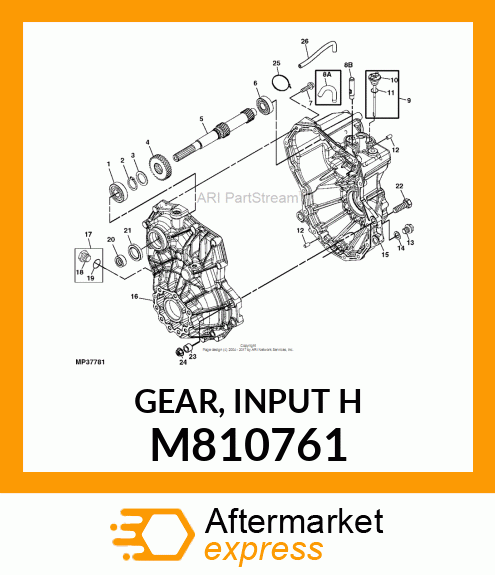 GEAR, INPUT H M810761