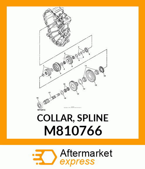 COLLAR, SPLINE M810766