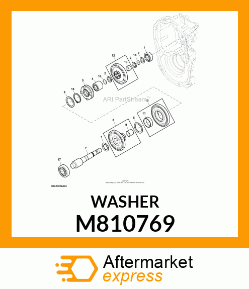 WASHER, 25 X 44 X 2 M810769