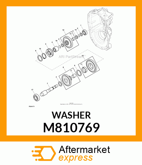 WASHER, 25 X 44 X 2 M810769