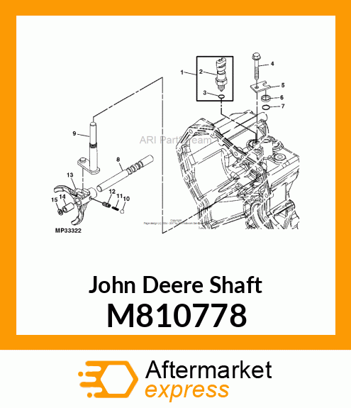 SHAFT, SHIFT FORK M810778