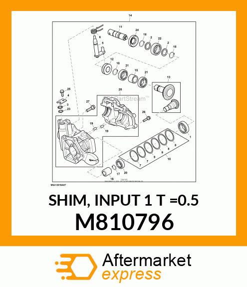 SHIM, INPUT 1 T =0.5 M810796