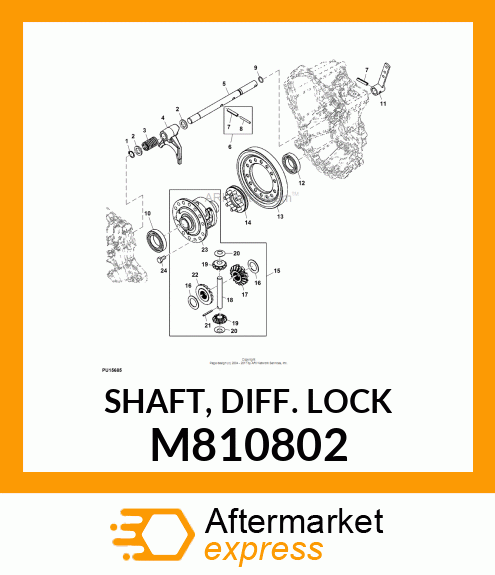 SHAFT, DIFF. LOCK M810802