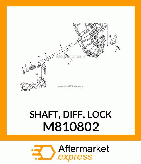 SHAFT, DIFF. LOCK M810802