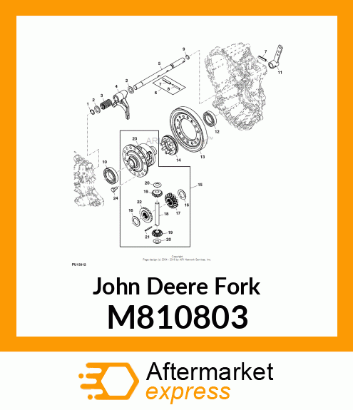 FORK, DIFF LOCK M810803