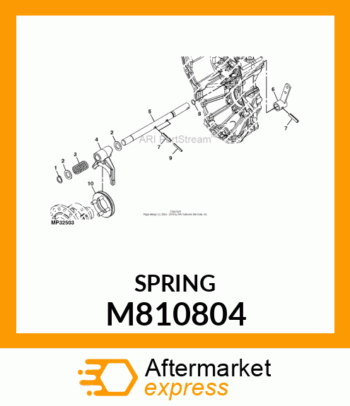 SPRING, DIFF. LOCK M810804