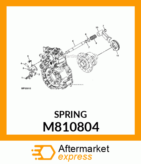 SPRING, DIFF. LOCK M810804