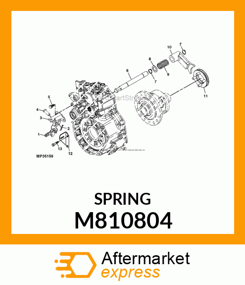 SPRING, DIFF. LOCK M810804