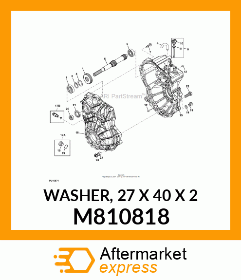 WASHER, 27 X 40 X 2 M810818