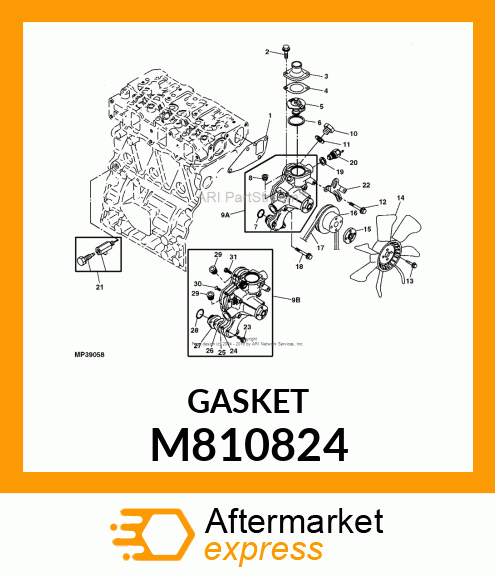 GASKET, FLANGE (PAPER) M810824