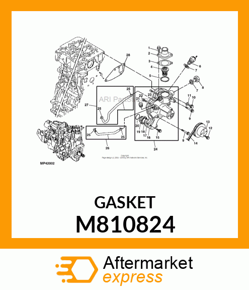 GASKET, FLANGE (PAPER) M810824