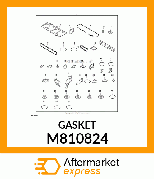 GASKET, FLANGE (PAPER) M810824