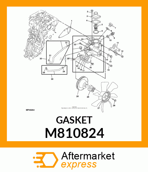 GASKET, FLANGE (PAPER) M810824