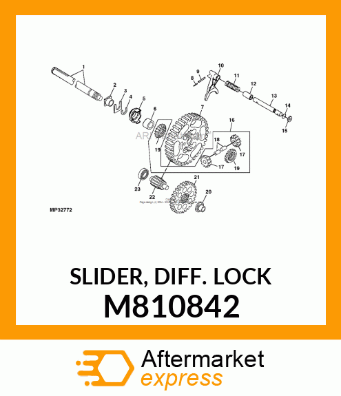 SLIDER, DIFF. LOCK M810842