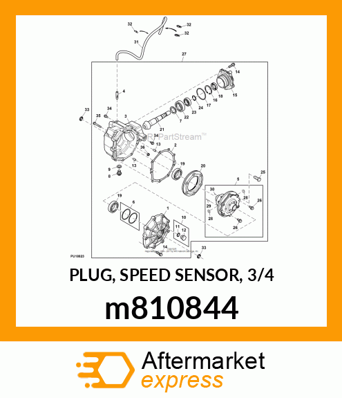 PLUG, SPEED SENSOR, 3/4 m810844