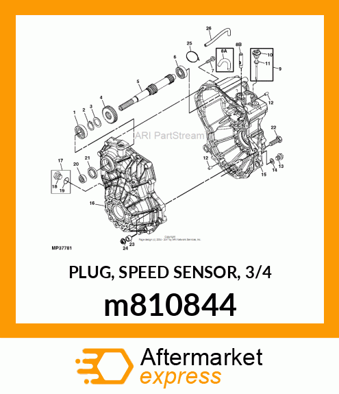 PLUG, SPEED SENSOR, 3/4 m810844