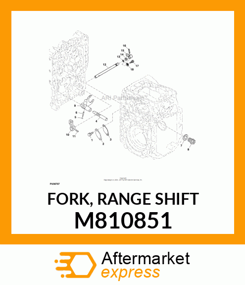 FORK, RANGE SHIFT M810851