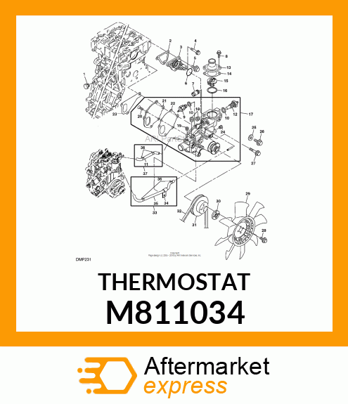 THERMOSTAT, 71 M811034