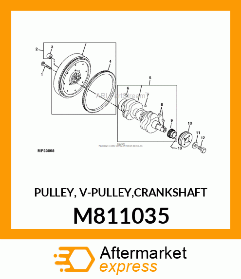 PULLEY, V M811035