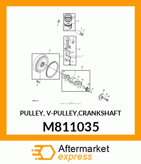 PULLEY, V M811035