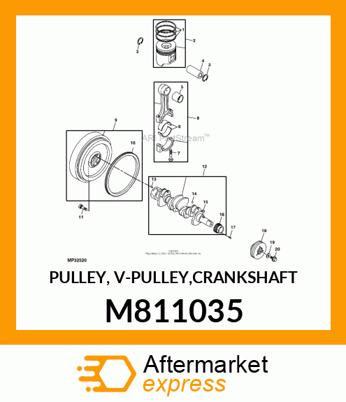 PULLEY, V M811035