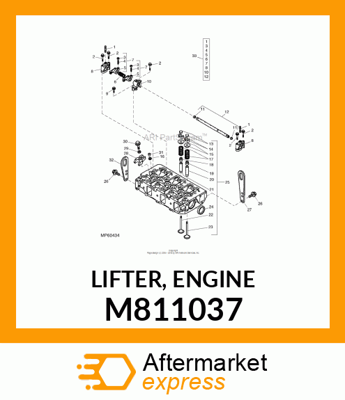 LIFTER, ENGINE M811037