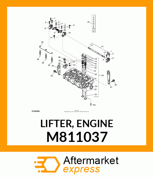 LIFTER, ENGINE M811037