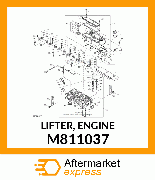 LIFTER, ENGINE M811037