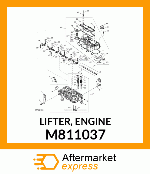 LIFTER, ENGINE M811037