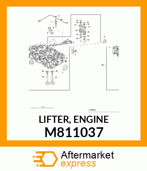 LIFTER, ENGINE M811037