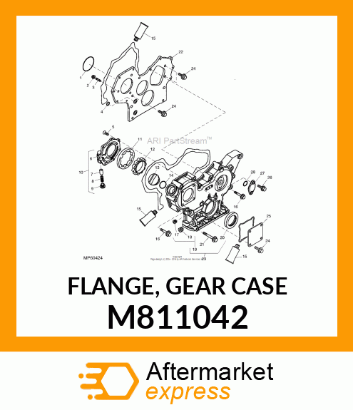 FLANGE, GEAR CASE M811042