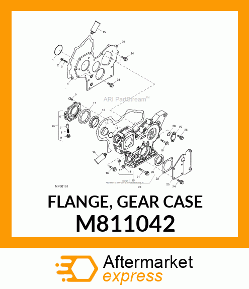 FLANGE, GEAR CASE M811042