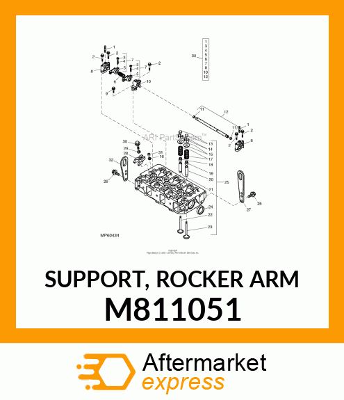 SUPPORT, ROCKER ARM M811051