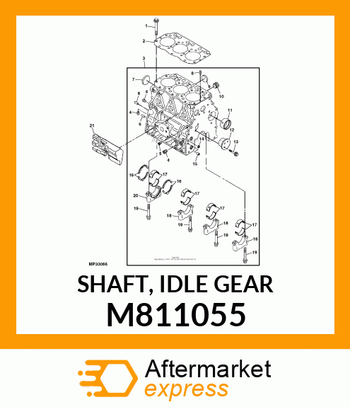 SHAFT, IDLE GEAR M811055