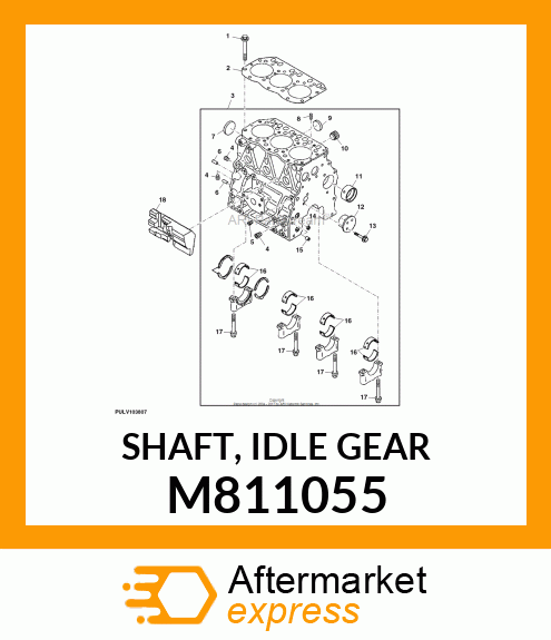 SHAFT, IDLE GEAR M811055