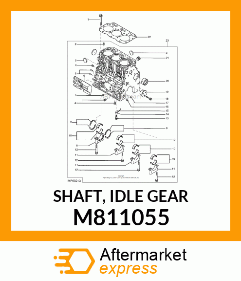 SHAFT, IDLE GEAR M811055