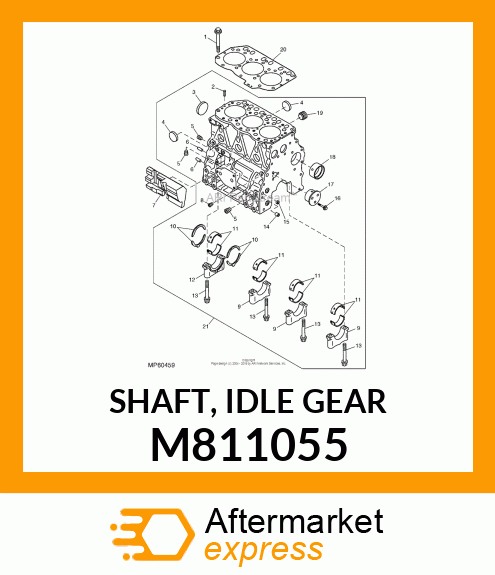 SHAFT, IDLE GEAR M811055