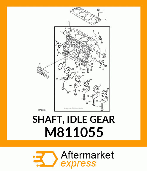 SHAFT, IDLE GEAR M811055