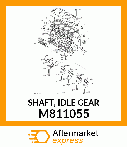 SHAFT, IDLE GEAR M811055