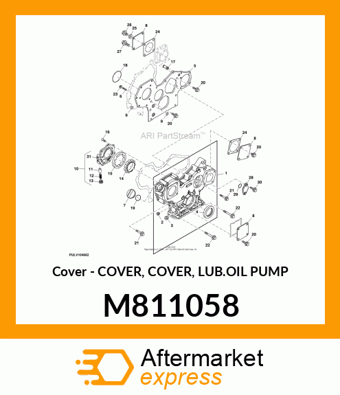 Cover - COVER, COVER, LUB.OIL PUMP M811058