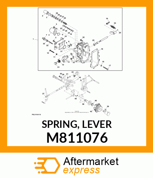 SPRING, LEVER M811076