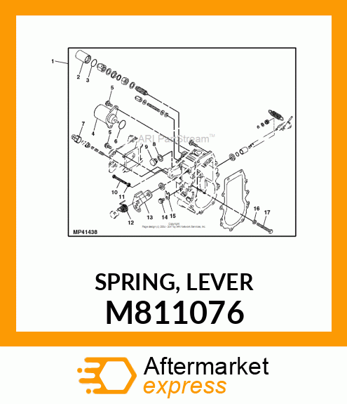 SPRING, LEVER M811076