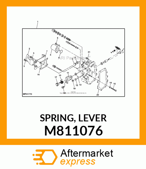 SPRING, LEVER M811076