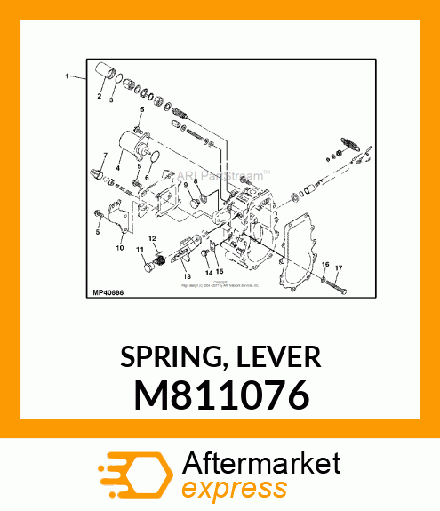 SPRING, LEVER M811076