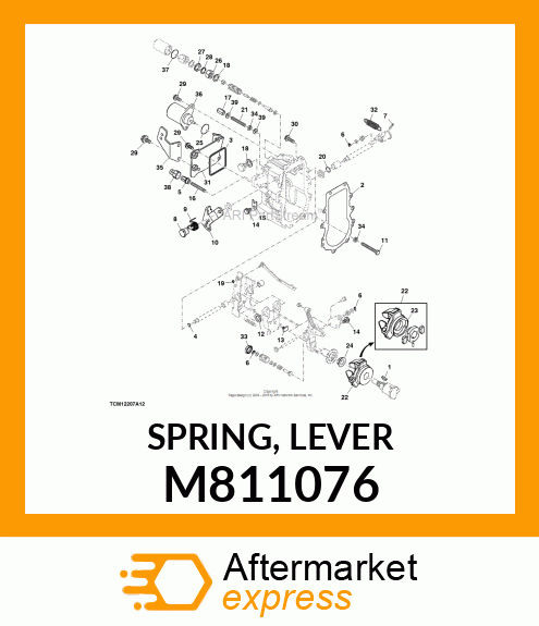 SPRING, LEVER M811076