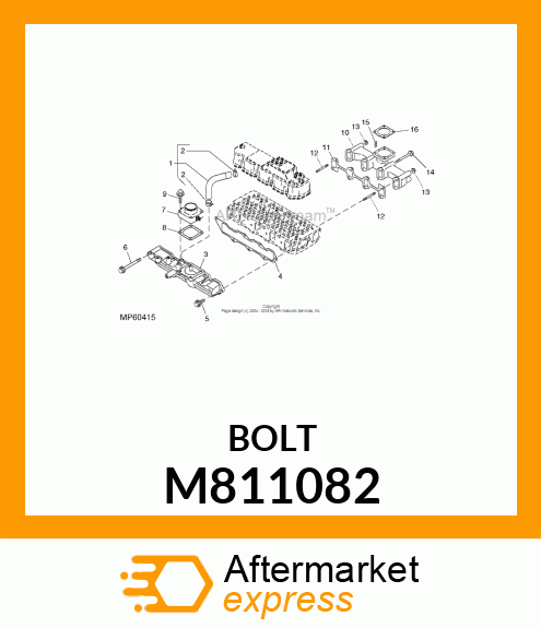 BOLT, M8X80 10.9T M811082